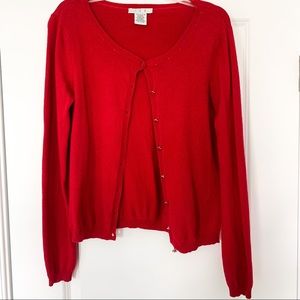 I.C.E Red Cardigan Sweater